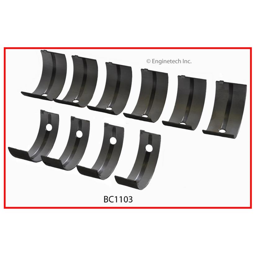 Enginetech BC1103.50 Engine Full Crankshaft Main Bearing Set for Isuzu I-Mark and Impulse