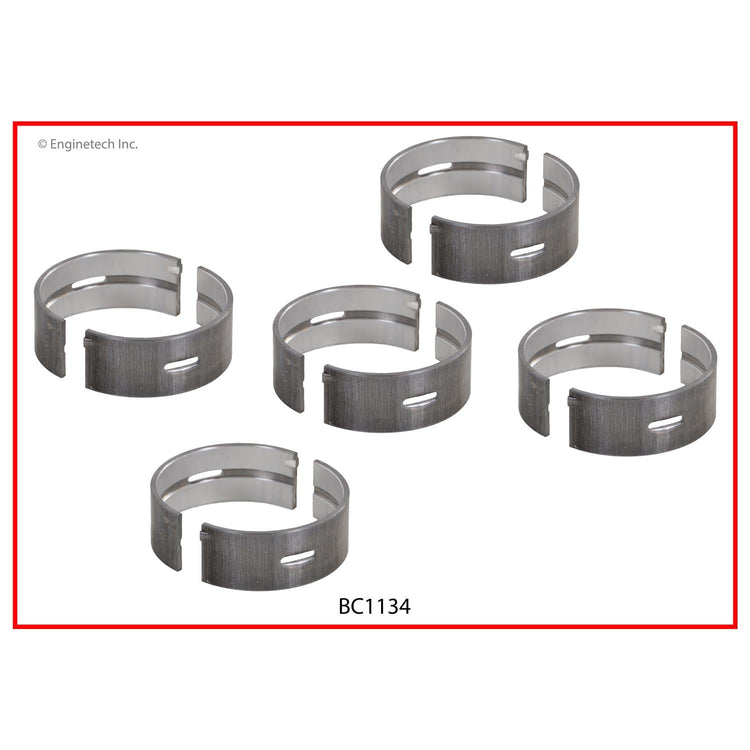 Enginetech BC1134.25 Engine Full Crankshaft Main Bearing Set for Honda Civic and Prelude