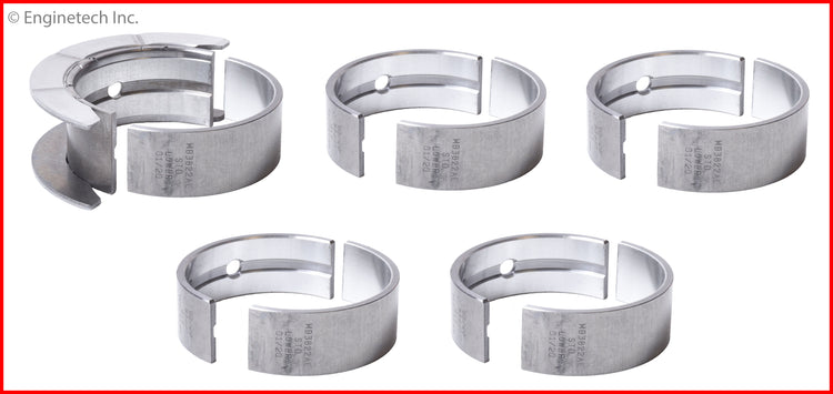 Enginetech BC116J.50 Engine Full Crankshaft Main Bearing Set for 2012 Ford and Mazda Vehicles