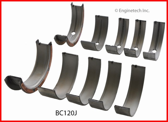 Enginetech BC120J020 Engine Full Crankshaft Main Bearing Set for Buick Vehicles