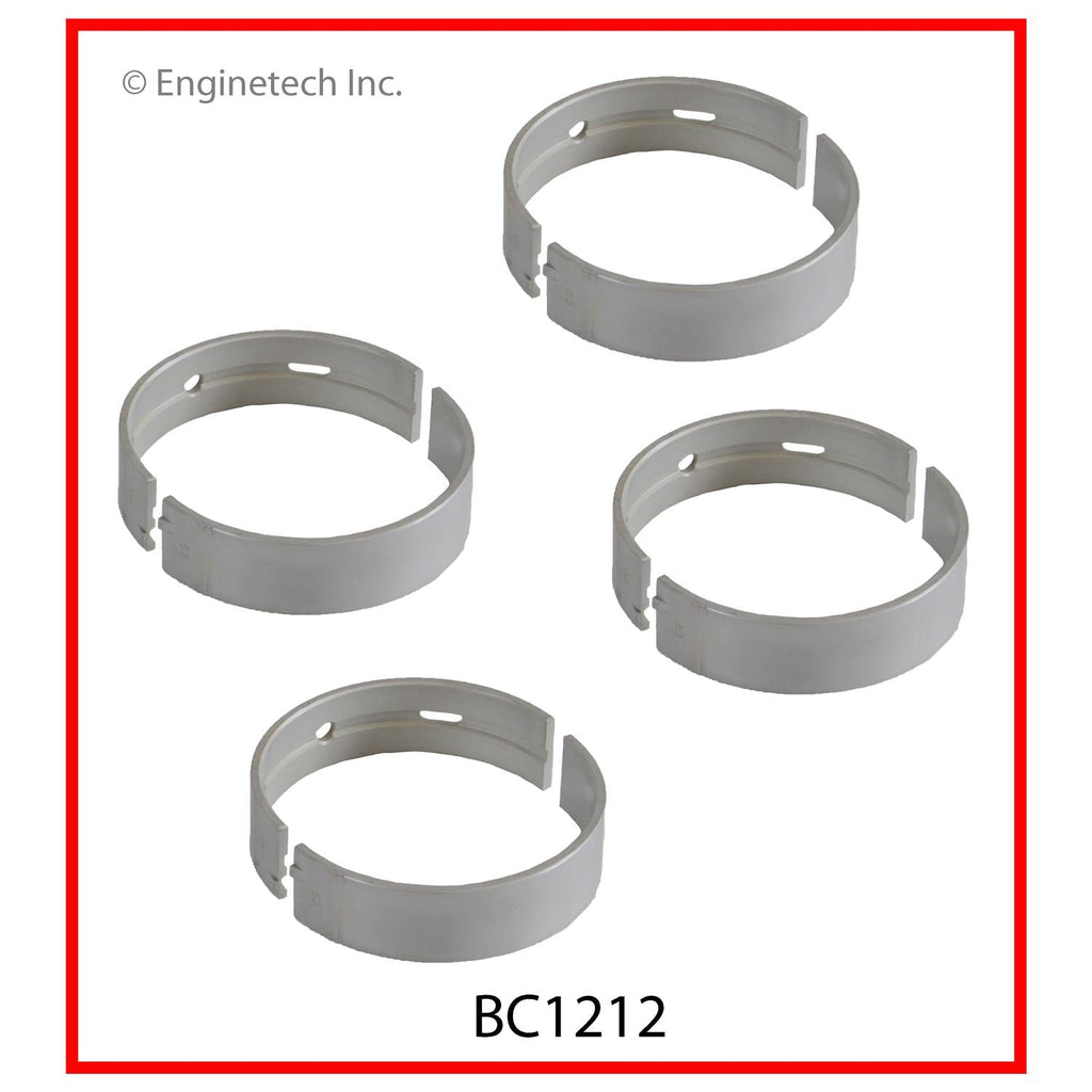 Enginetech BC1212.25 Engine Full Crankshaft Main Bearing Set for Nissan and Suzuki 2012-2013 Models