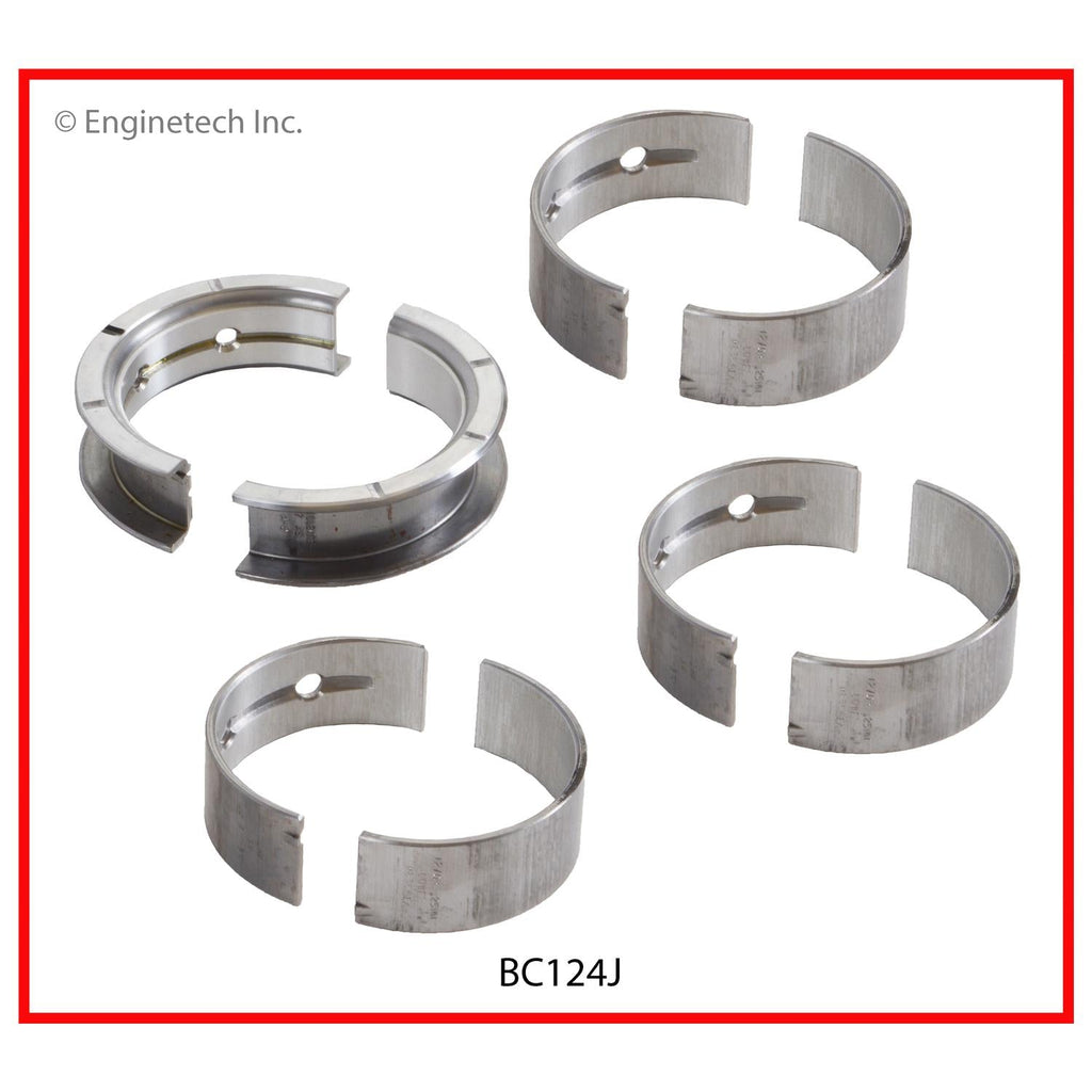 Enginetech BC124JSTD Engine Full Crankshaft Main Bearing Set for Select GM and Saturn Models