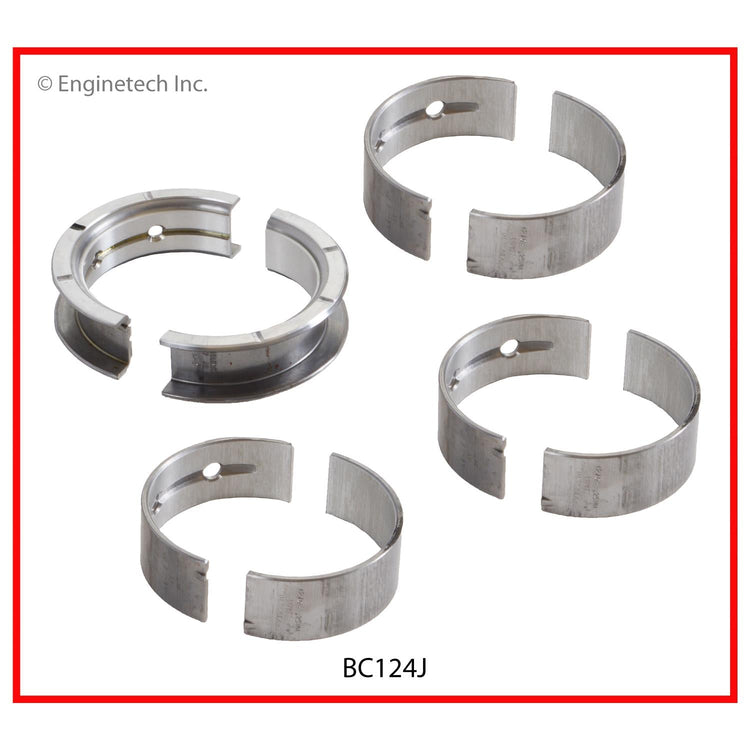 Enginetech BC124J.25 Engine Full Crankshaft Main Bearing Set for Saturn, Chevrolet, Buick, and Pontiac