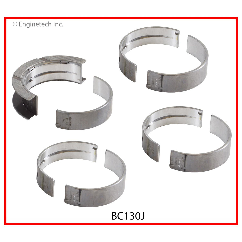 Enginetech BC130JSTD Engine Full Crankshaft Main Bearing Set for Select GM and Saab Models
