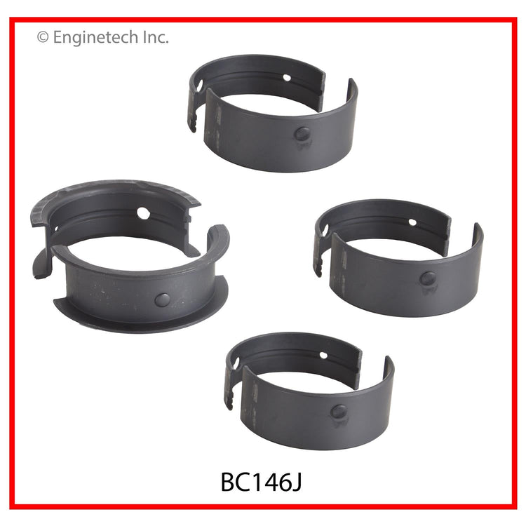 Enginetech BC146J020 Full Crankshaft Main Bearing Set for Classic Chevrolet Engines