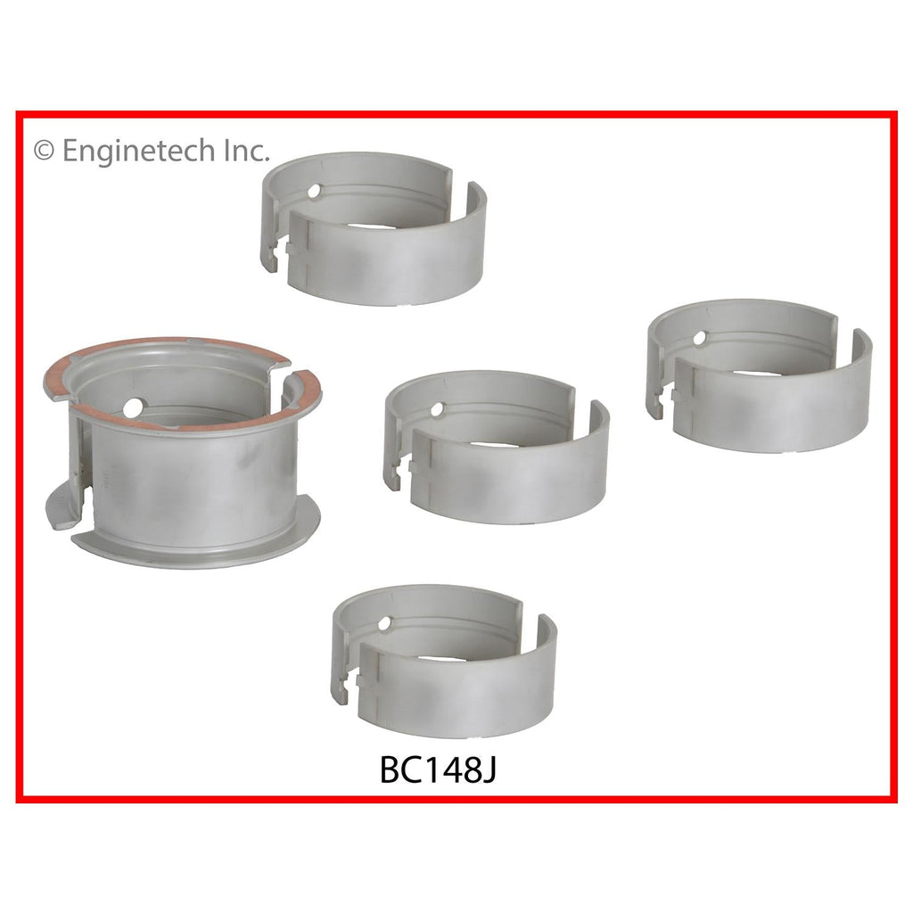 Enginetech BC148J030 Full Crankshaft Main Bearing Set for Classic Chevy Engines
