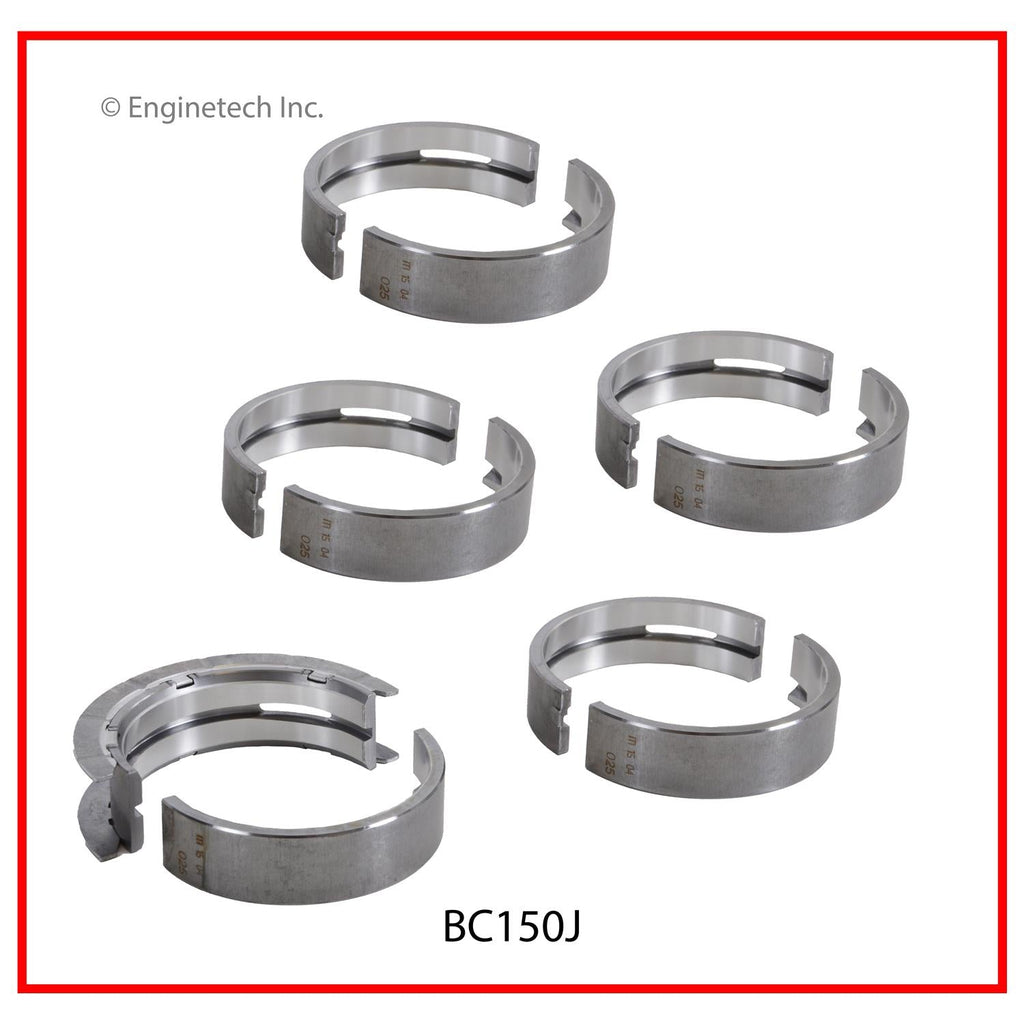 Enginetech BC150J010 Engine Full Crankshaft Main Bearing Set for Chevrolet Colorado and GMC Canyon