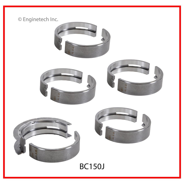 Enginetech BC150J010 Engine Full Crankshaft Main Bearing Set for Chevrolet Colorado and GMC Canyon