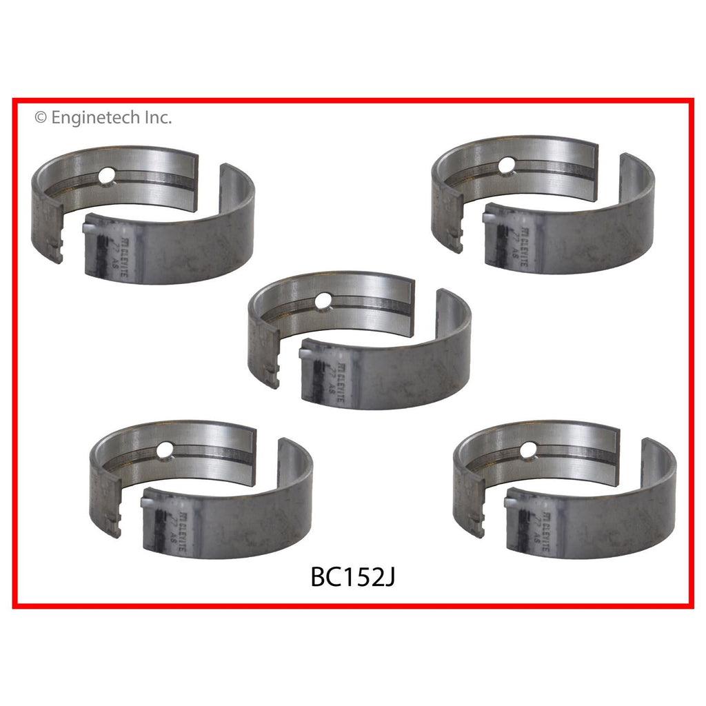 Enginetech BC152JSTD Full Crankshaft Main Bearing Set for 2012-2013 Chrysler, Dodge, Jeep, and Mitsubishi Engines