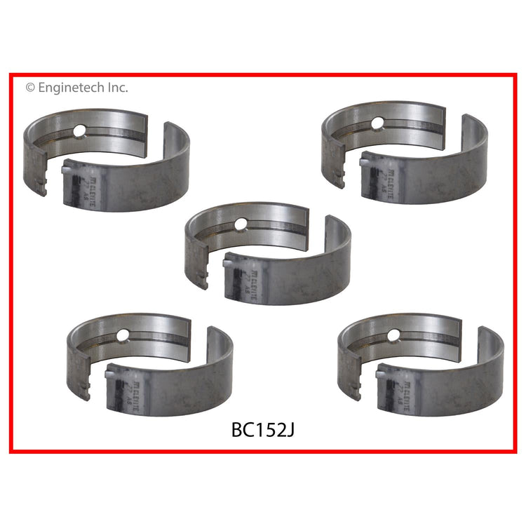 Enginetech BC152JSTD Full Crankshaft Main Bearing Set for 2012-2013 Chrysler, Dodge, Jeep, and Mitsubishi Engines