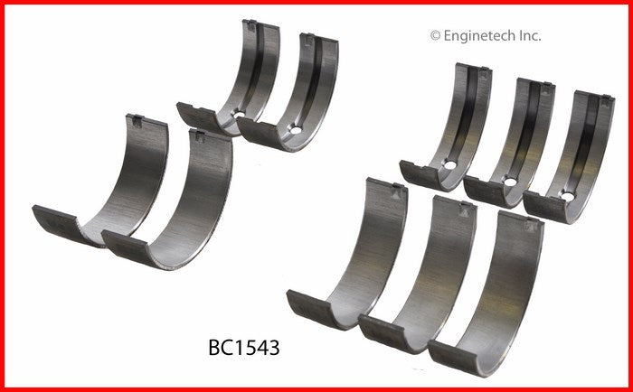 Enginetech BC1543.50 Engine Full Crankshaft Main Bearing Set for 2004-2005 Lexus and Toyota Vehicles