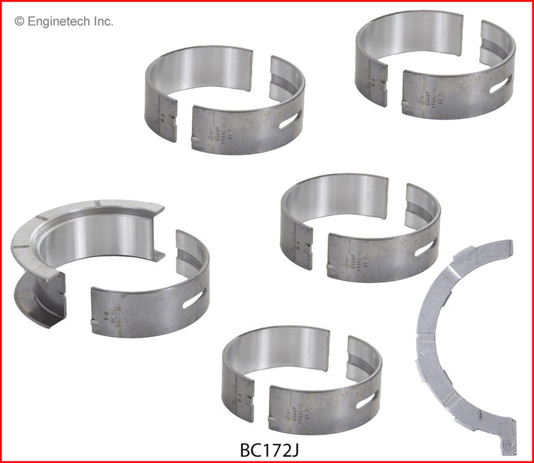 Enginetech BC172J.25 Engine Full Crankshaft Main Bearing Set for Ford F-150 and Super Duty (2012-2015)