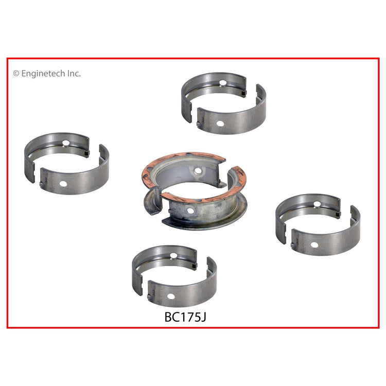 Enginetech BC175J.75 Engine Full Crankshaft Main Bearing Set for Chevrolet Chevette 1976-1985