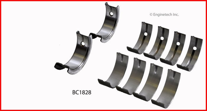 Enginetech BC1828.25 Engine Full Crankshaft Main Bearing Set for Eagle Models