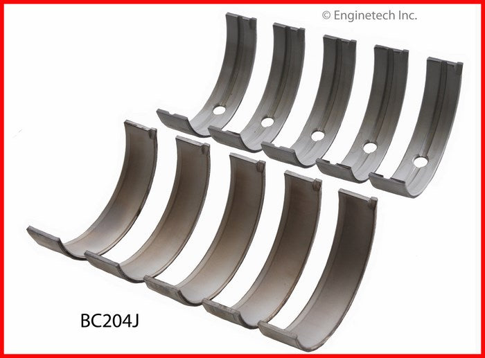 Enginetech BC204J.25 Engine Full Crankshaft Main Bearing Set for 2012 Chevrolet and GMC Trucks