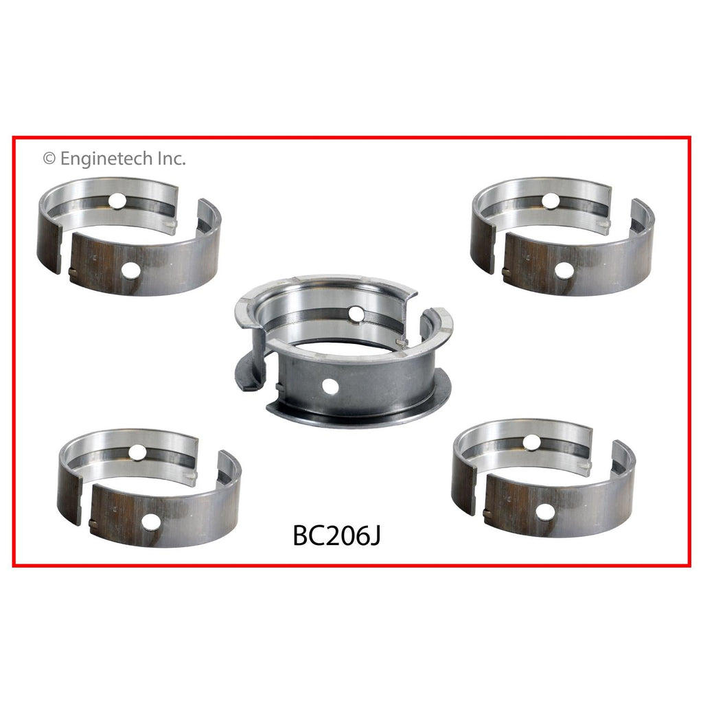 Enginetech BC206J.25 Engine Full Crankshaft Main Bearing Set for Chevrolet Cruze and Sonic