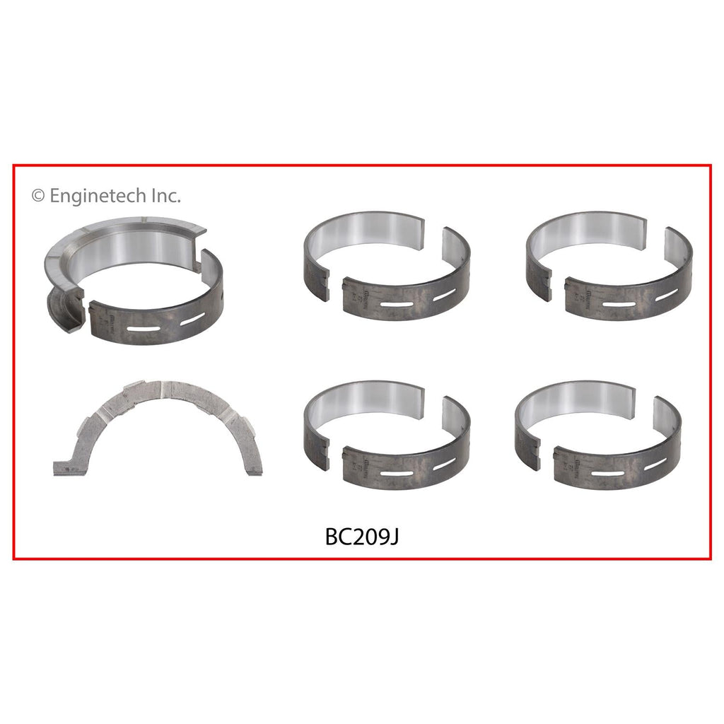 Enginetech BC209J.25 Full Crankshaft Main Bearing Set for Ford Mustang and F-150 (2012-2016)