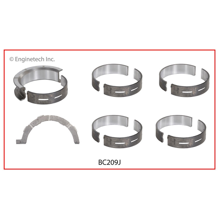 Enginetech BC209J.25 Full Crankshaft Main Bearing Set for Ford Mustang and F-150 (2012-2016)