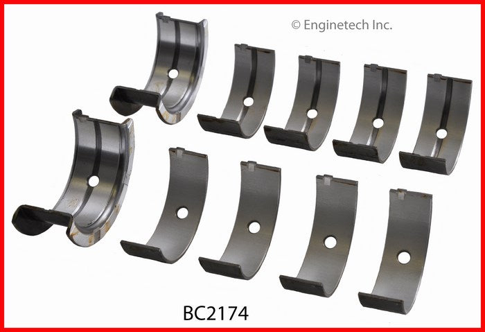 Enginetech BC2174STD Engine Full Crankshaft Main Bearing Set for Nissan Pulsar and Sentra