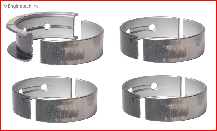 Enginetech BC236J.25 Engine Full Crankshaft Main Bearing Set for Chevrolet Silverado and GMC Sierra