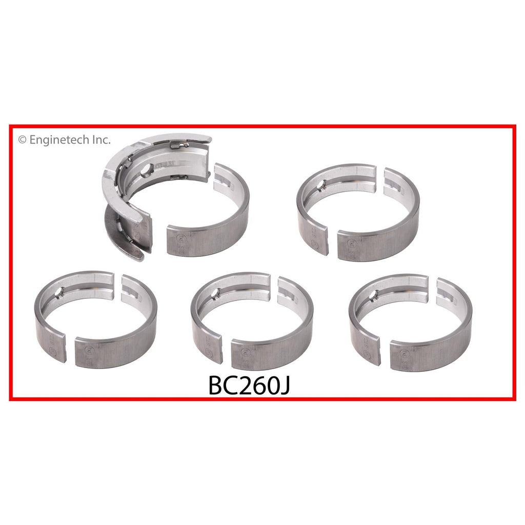 Enginetech BC260J020 Engine Full Crankshaft Main Bearing Set for Ford Fiesta 2011-2016