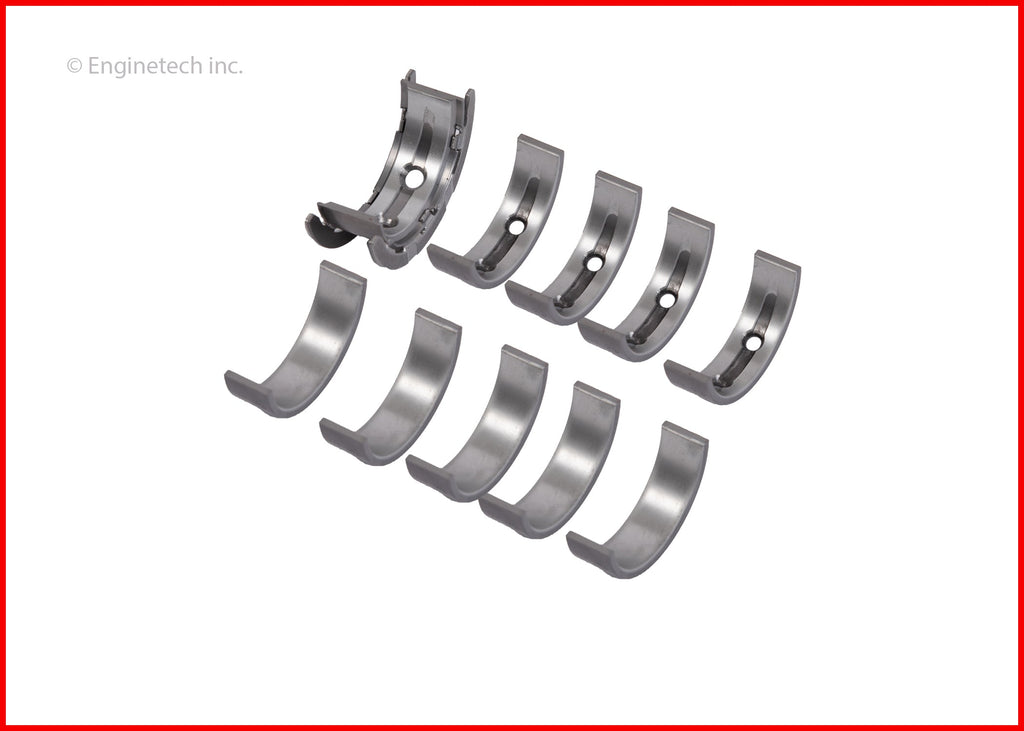 Enginetech BC265J010 Engine Full Crankshaft Main Bearing Set for Ford Vehicles