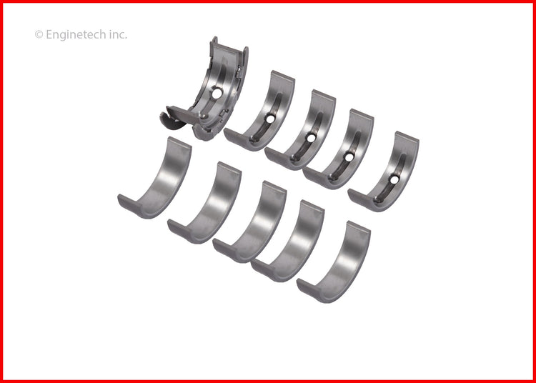 Enginetech BC265J020 Engine Full Crankshaft Main Bearing Set for Ford Vehicles