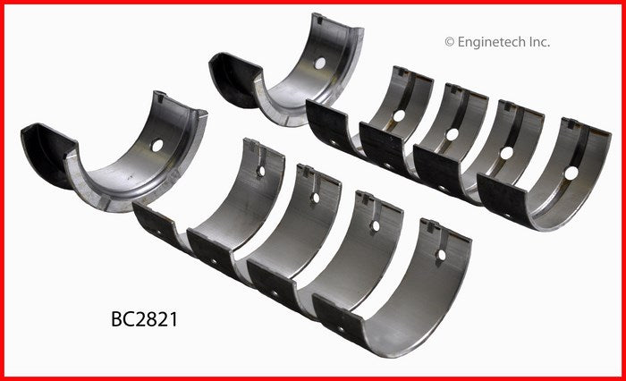 Enginetech BC2821.25 Engine Full Crankshaft Main Bearing Set for Hyundai Vehicles