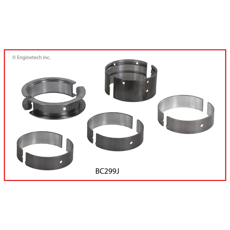 Enginetech BC299J020 Engine Full Crankshaft Main Bearing Set for Pontiac and Buick Models