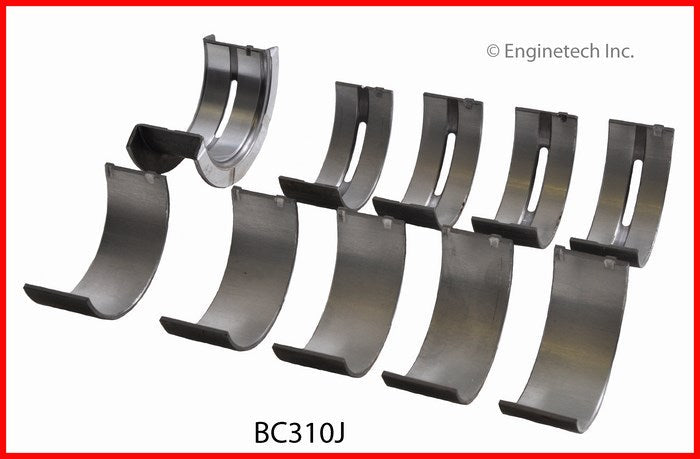 Enginetech BC310J010 Engine Full Crankshaft Main Bearing Set for Ford Taurus and Tempo