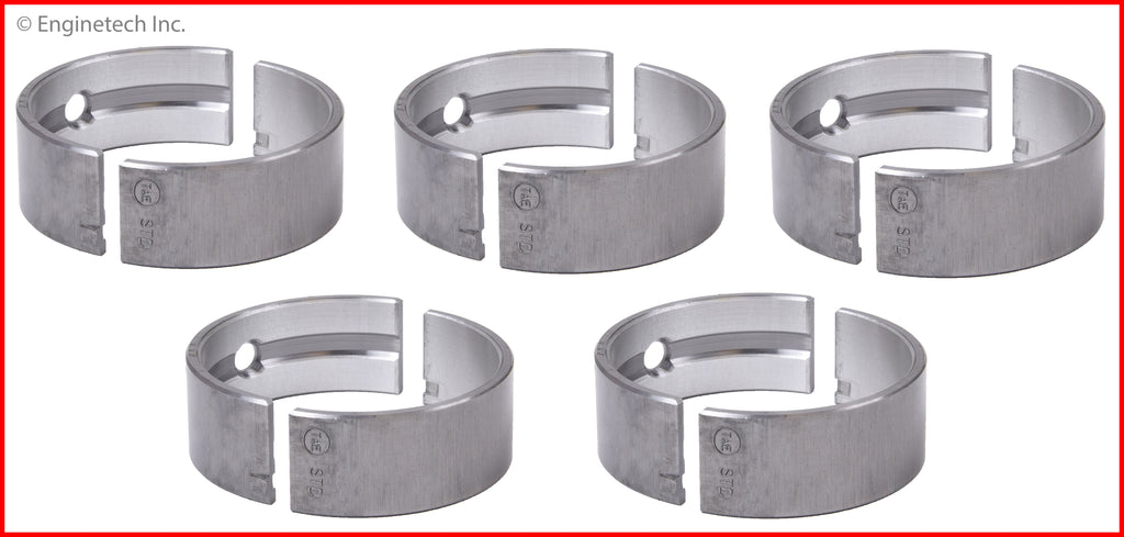 Enginetech BC3201STD Engine Full Crankshaft Main Bearing Set for Mazda Vehicles