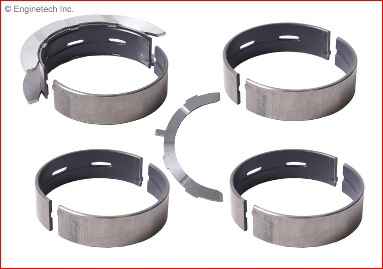 Enginetech BC322J.25 Engine Full Crankshaft Main Bearing Set for Ford Vehicles