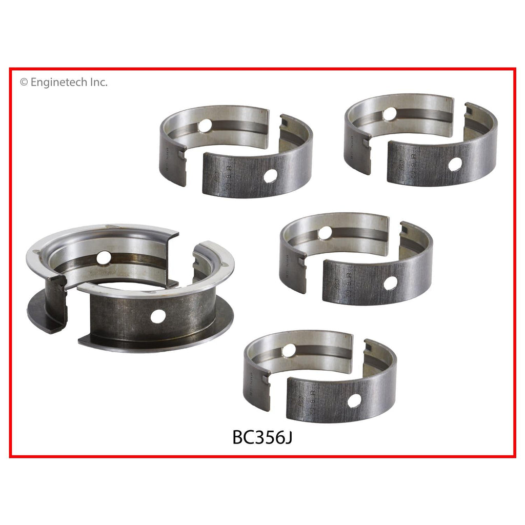 Enginetech BC356J.75 Engine Full Crankshaft Main Bearing Set for Buick Skyhawk and Oldsmobile Firenza