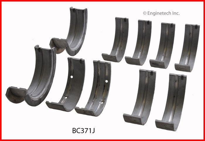 Enginetech BC371JSTD Engine Full Crankshaft Main Bearing Set for Buick Skyhawk, Chevrolet Cavalier, Oldsmobile Firenza