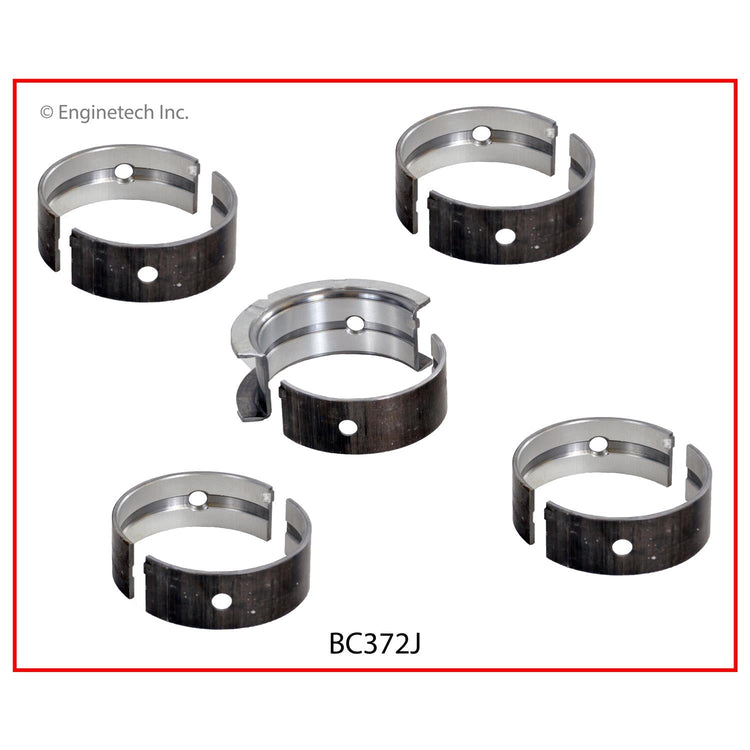 Enginetech BC372J.75 Engine Full Crankshaft Main Bearing Set for Ford & Mercury Models