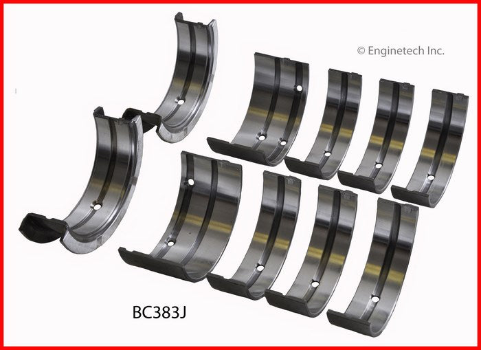 Enginetech BC383J030 Engine Full Crankshaft Main Bearing Set for Improved Performance and Reliability