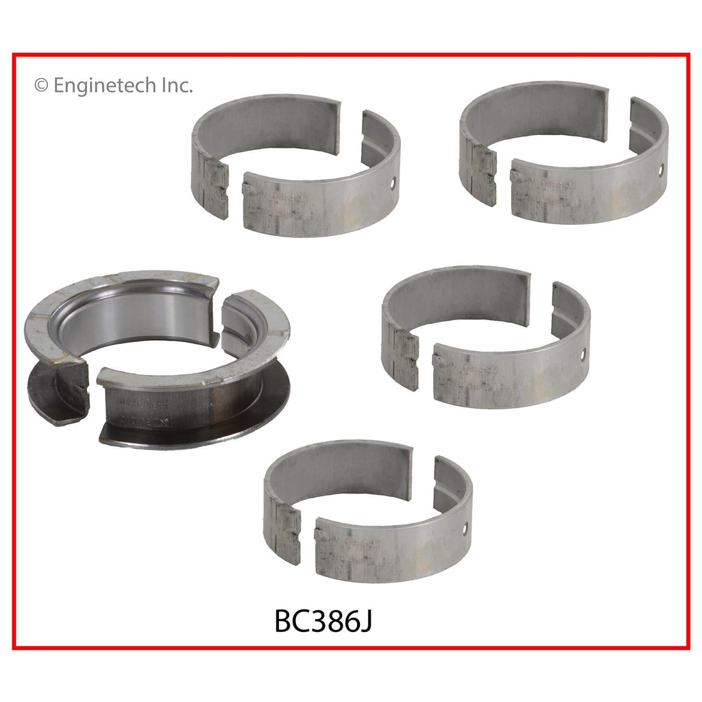 Enginetech BC386J.50 Engine Full Crankshaft Main Bearing Set for Buick Century & Skylark (1985-1991)