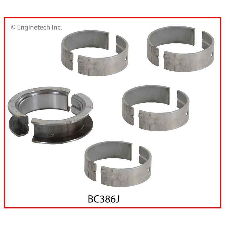 Enginetech BC386J.50 Engine Full Crankshaft Main Bearing Set for Buick Century & Skylark (1985-1991)