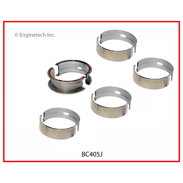 Enginetech BC405J010 Engine Full Crankshaft Main Bearing Set for Domestic and Import Engines
