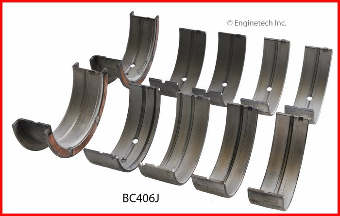 Enginetech BC406J010 Engine Full Crankshaft Main Bearing Set for Cadillac Chassis and Calais (1968-1974)