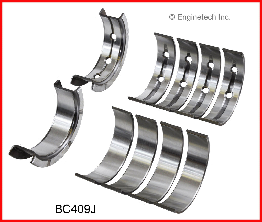 Enginetech BC409J020 Engine Full Crankshaft Main Bearing Set for Reliable Engine Performance