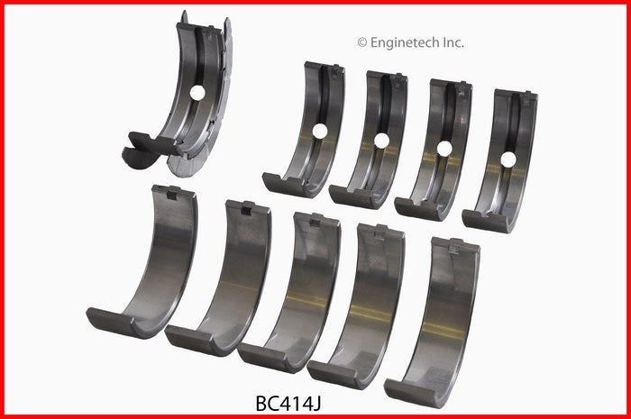 Enginetech BC414J.25 Engine Full Crankshaft Main Bearing Set for Cadillac and Pontiac Models