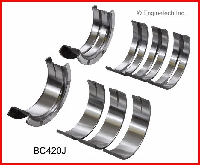 Enginetech BC420JSTD Engine Full Crankshaft Main Bearing Set for Ford and Mercury Vehicles