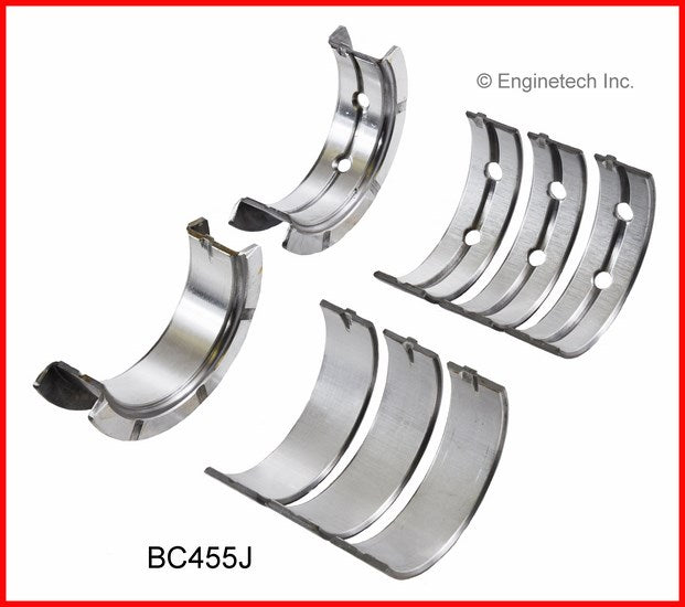 Enginetech BC455J020 Engine Full Crankshaft Main Bearing Set for 2004-2005 Buick, Chevrolet, and Pontiac Models