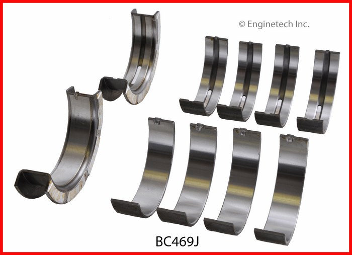 Enginetech BC469JSTD Full Crankshaft Main Bearing Set for Ford Crown Victoria and Lincoln Town Car