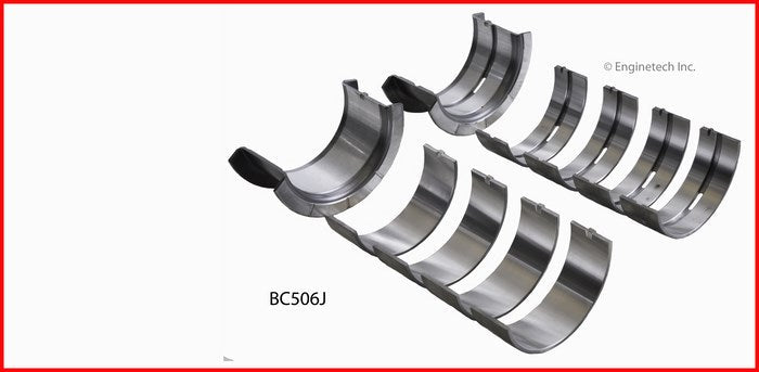 Enginetech BC506JSTD Engine Full Crankshaft Main Bearing Set for Chevrolet Silverado and GMC Sierra (2004-2007)