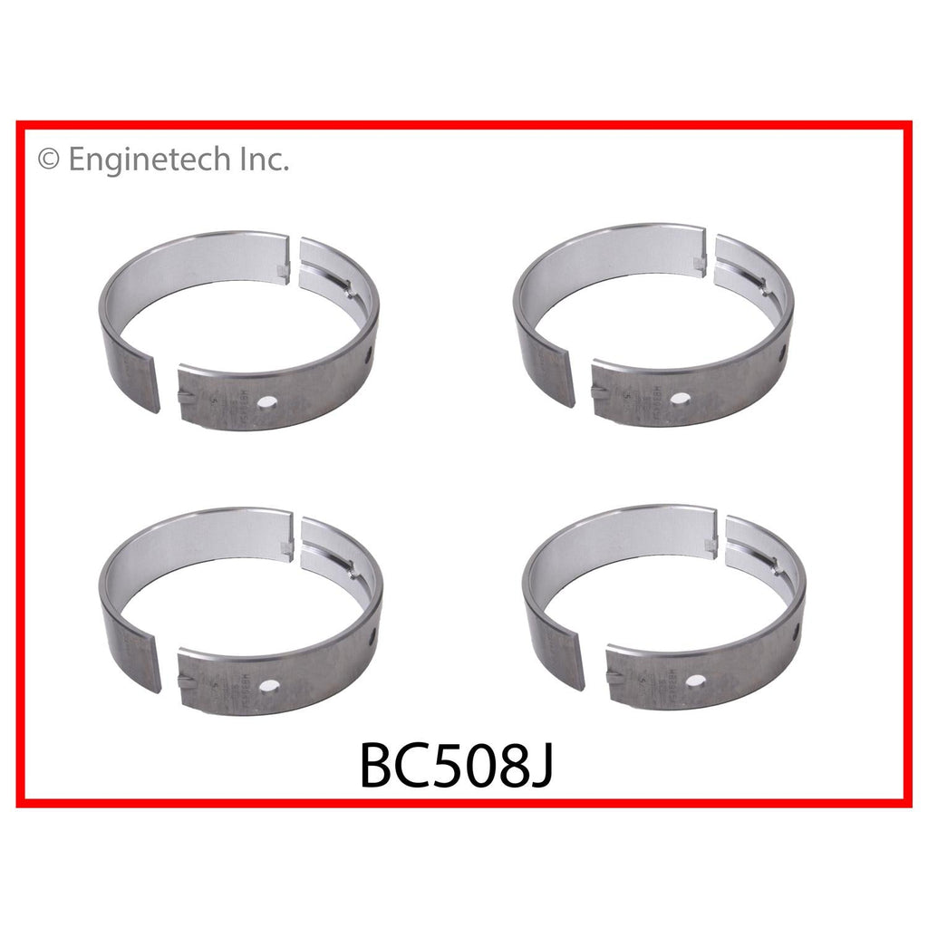 Enginetech BC508JSTD Engine Full Crankshaft Main Bearing Set for Chrysler, Dodge, and Volkswagen Vehicles