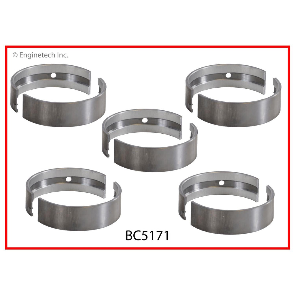 Enginetech BC5171.50 Engine Full Crankshaft Main Bearing Set for Mazda Vehicles