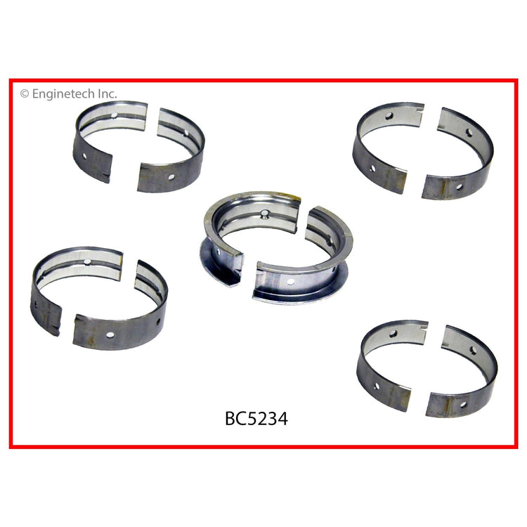 Enginetech BC5234STD Full Crankshaft Main Bearing Set for Subaru and Saab Engines