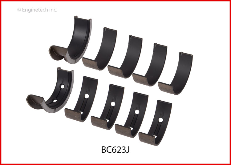 Enginetech BC623JSTD Engine Full Crankshaft Main Bearing Set for Chevrolet and GMC Vehicles